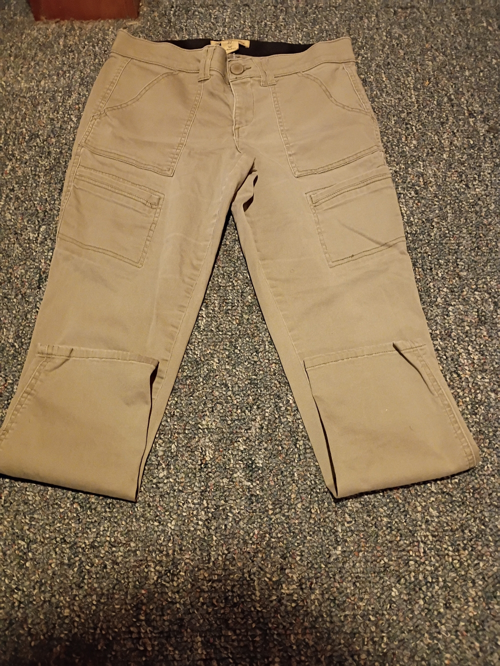 Democracy Ab Technology High Rise Roll Cuff Cargo Utility Pant Size 10